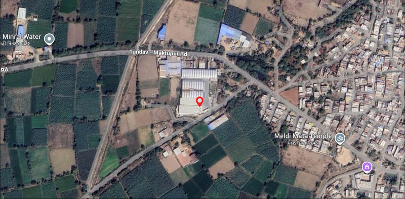 Manufacturing Facility location map showing Shree Ganesh Enterprise at Maktupur Sunok Road, Maktupur, Unjha, Mehsana, Gujarat, India